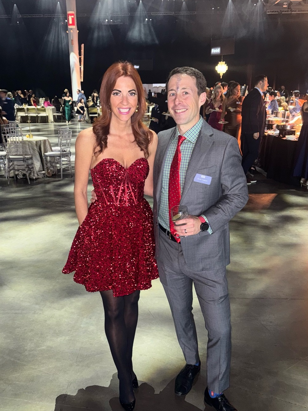 Sherri Hill Red Sequin Mini Dress